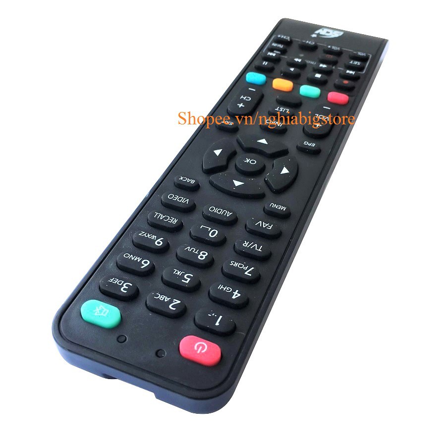 Remote Đầu Thu TV SCTV - Truyền Hình KTS Cáp SCTV (Kèm Pin AAA Maxell)