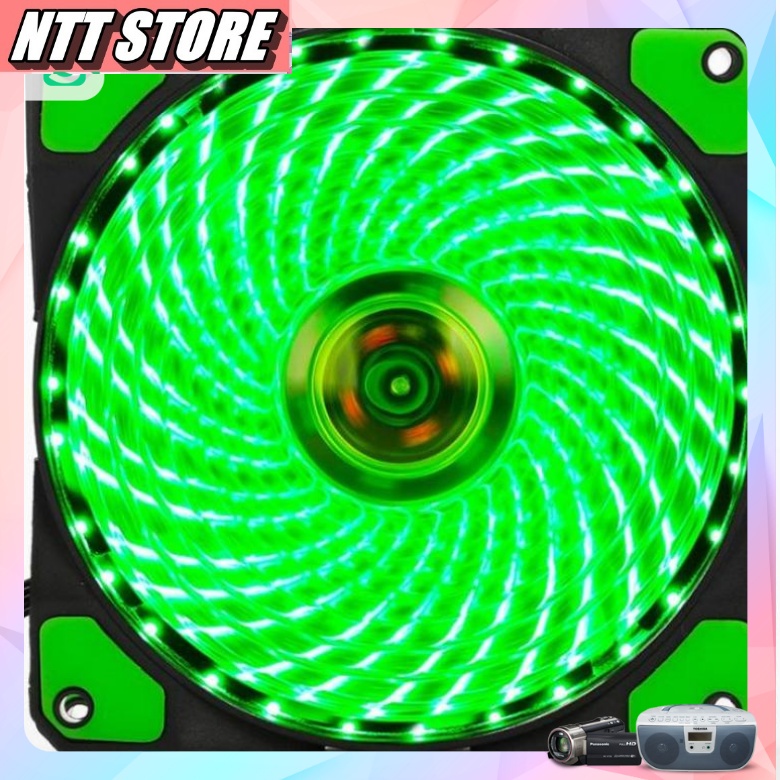 Quạt tản nhiệt làm mát máy tính Fan led case RGB V8 cắm nguồn trực tiếp không cần Hub hàng chính hãng - NTT Store