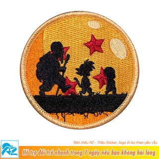 Patch vải thêu hình songoku dragon ball - Sticker ủi vá quần áo S179