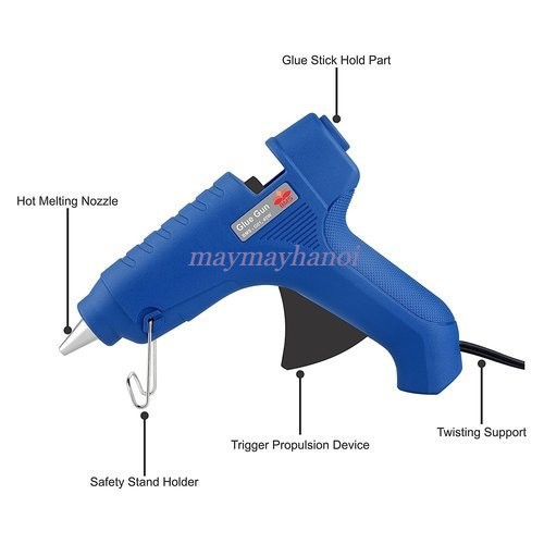 Súng bắn keo nến nhỏ công suất 20w, kèm 10 cây keo