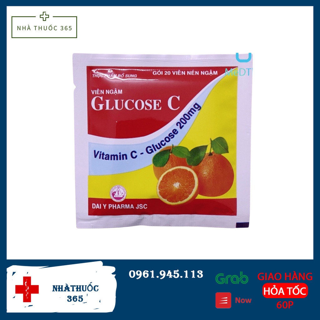 Kẹo ngậm Vitamin C Glucose C tăng cường sức đề kháng cho cơ thể