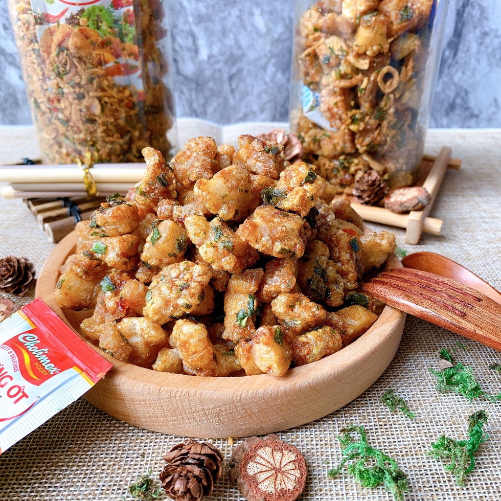 Tóp mỡ chiên mắm hành thơm ngon 250g hũ pet tiện lợi, ăn vặt LASTFOOD Hà Nội với đặc sản các miền ngon giá rẻ