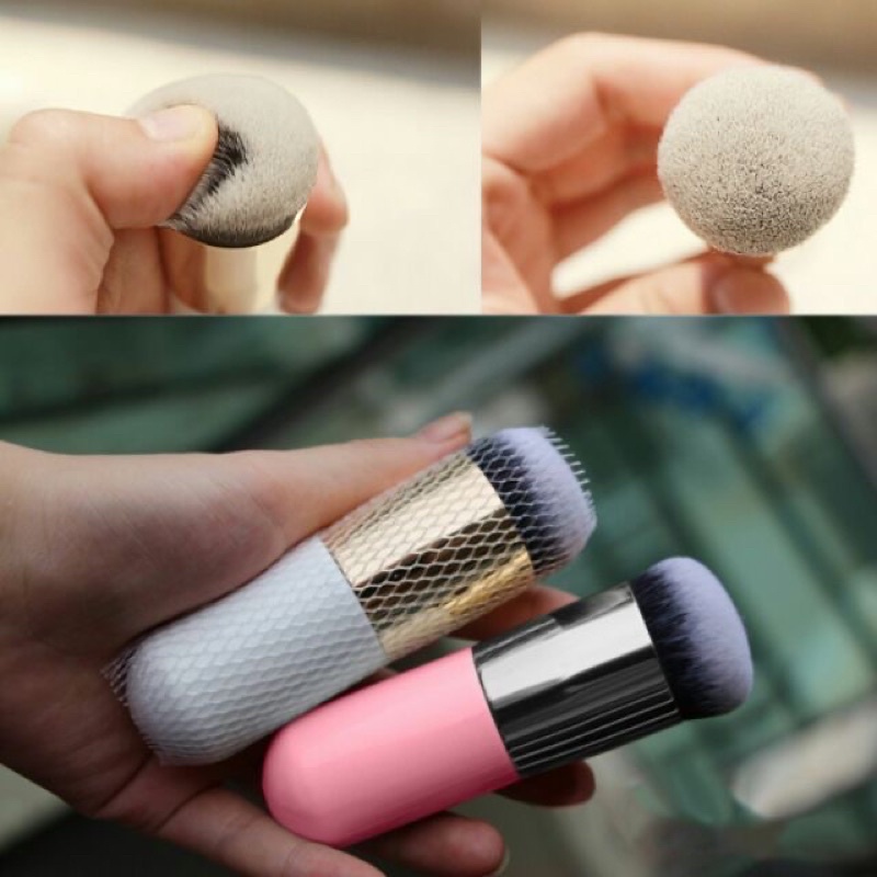 Cọ Tán Kem Nền Đầu Phẳng GUVIET Kích Thước Lớn Mũm Mĩm Dễ Thương