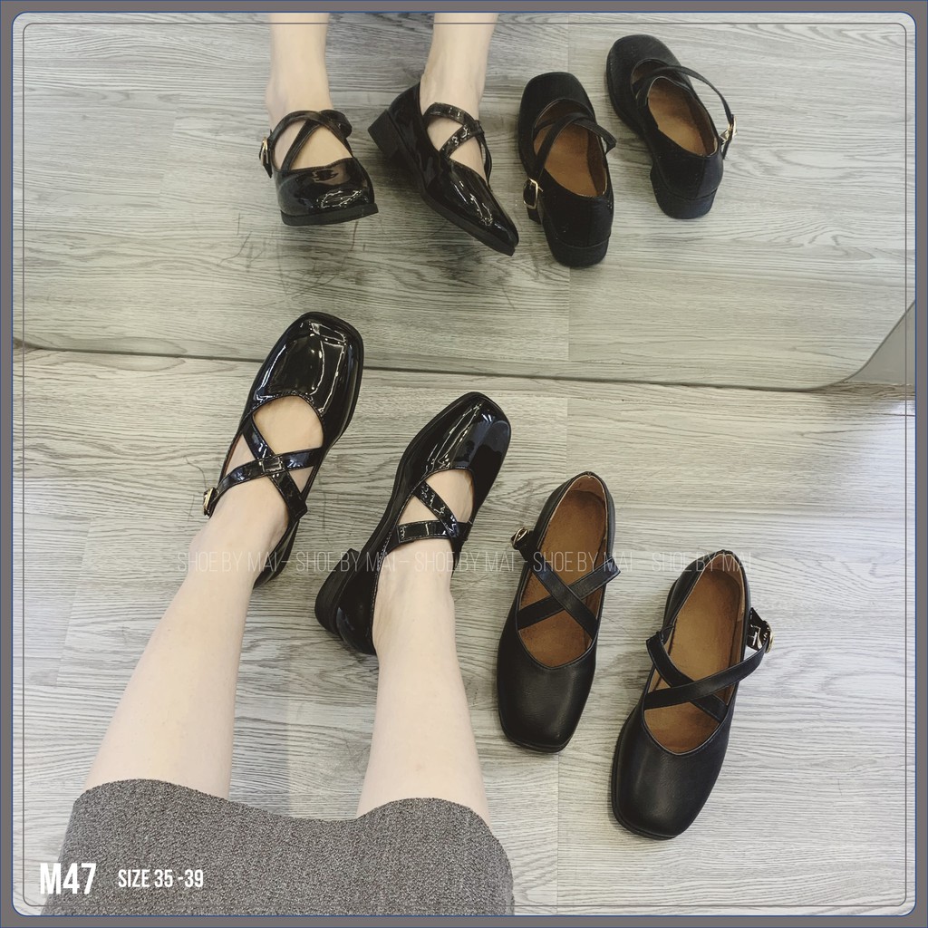 Giày búp bê quai đan đéo M47 SHOESBYMAI