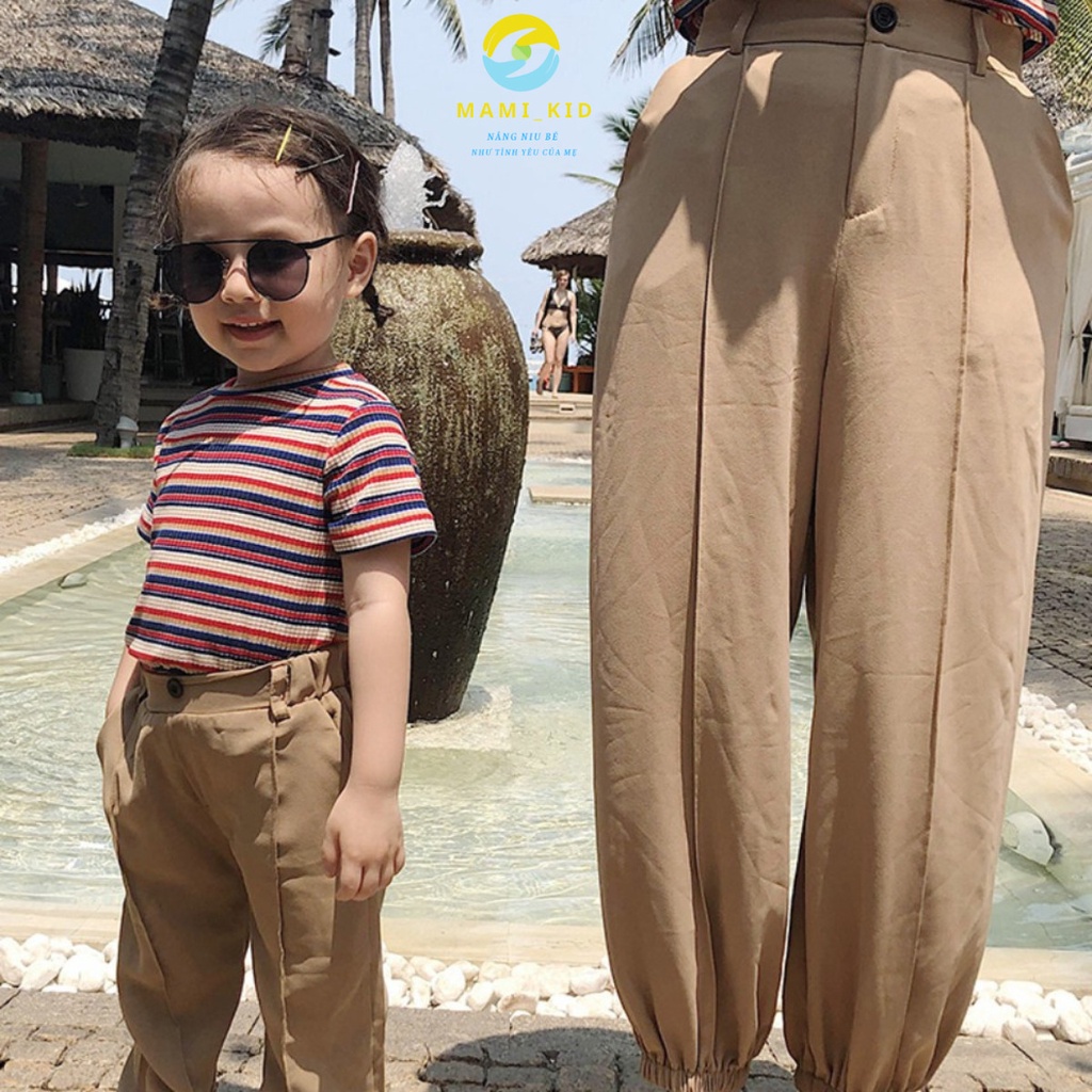 Đồ Đôi Mẹ Và Bé, Áo Thun Tăm mặc Hè Thu kẻ chất mềm, siêu co giãn, shop MAMIKID
