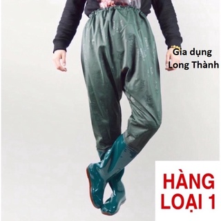 Ủng liền quần lội nước đi mưa 2lớp-ủng làm ao làm ruộng