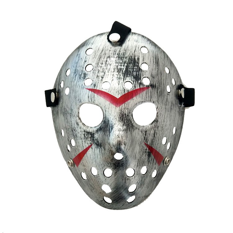 (TRẮNG/BẠC) -Mặt Nạ Hóa Trang Jason Friday The 13th-Mặt Nạ Hóa Trang Jason Voorhees