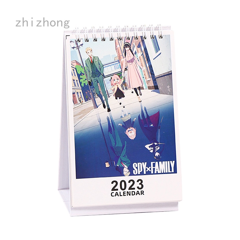 Lịch Để Bàn Năm 2023 2023.01~2023.12 In Hình Người Cưa Xích Spyxfamily