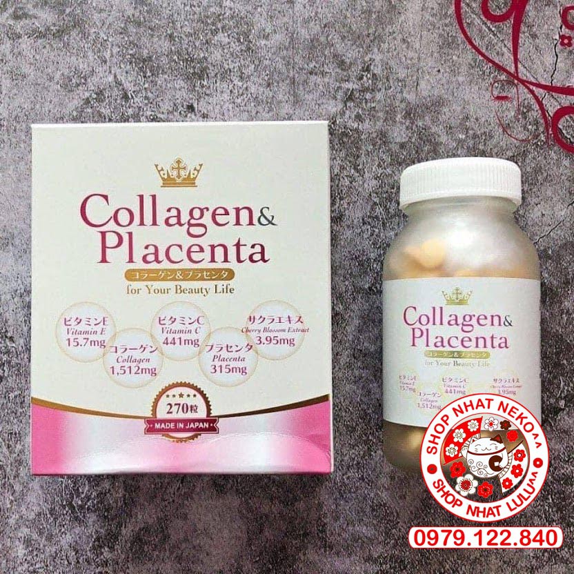 Collagen Placenta 5 in 1 Nhật bản