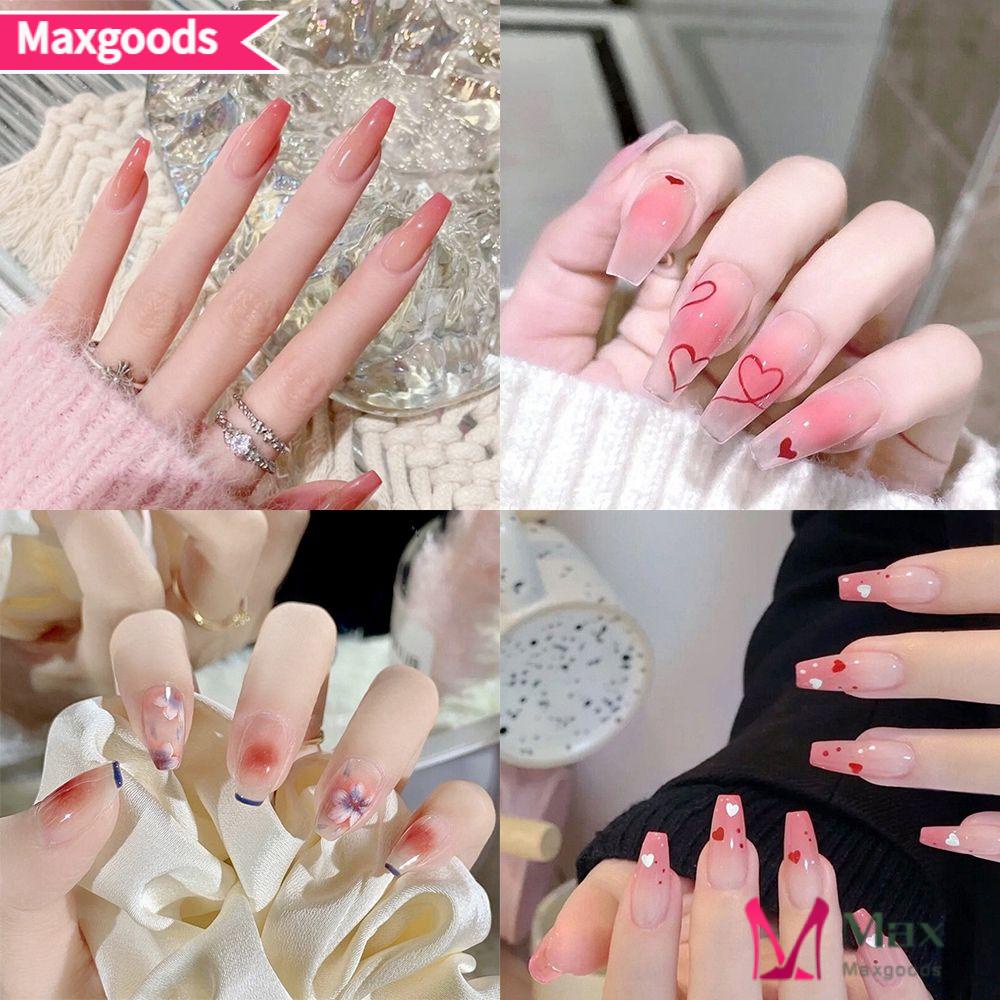 Hộp 24 Móng Tay Giả Che Phủ Toàn Diện Trang Trí Móng Tay Múa Ba Lê