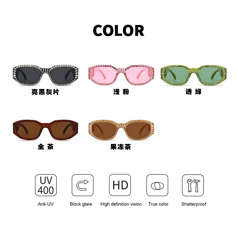 (KIQI-FASHION) COD Kính Mát Gọng Oval Nhỏ Chống Tia Uv400 Phong Cách Châu Âu Thời Trang Sang Trọng Cho Nữ