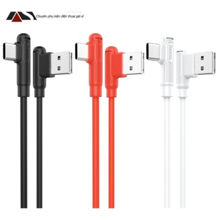 Cáp sạc x46 hoco chữ l (sạc nhanh- chống đứt-cực bền - lingtning - micro usb -type c)