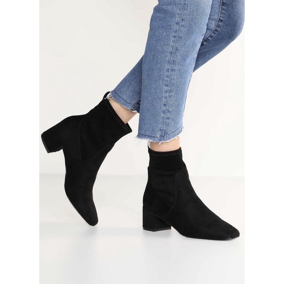 [JOIEHOME] Boots da lộn mềm, cổ chun