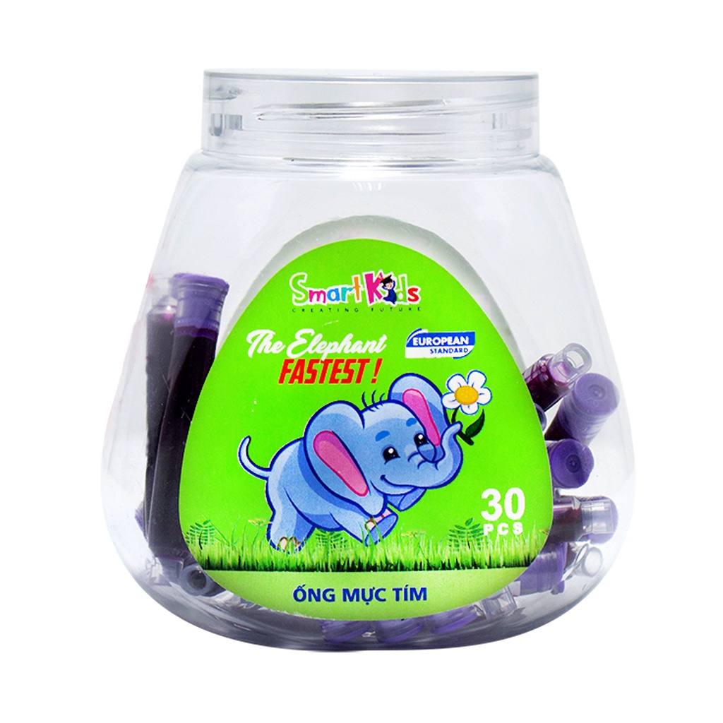 Túi 10 ống mực tím SMARTKIDS SK-CI30P001