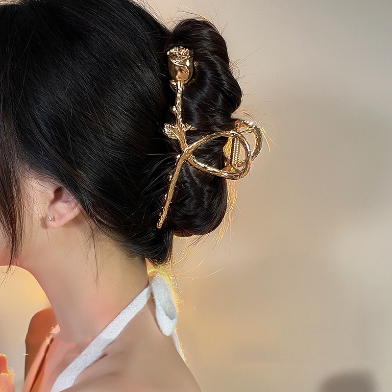 Kẹp TóC PhốI HìNh Hoa HồNg ThờI Trang Cho Nữ