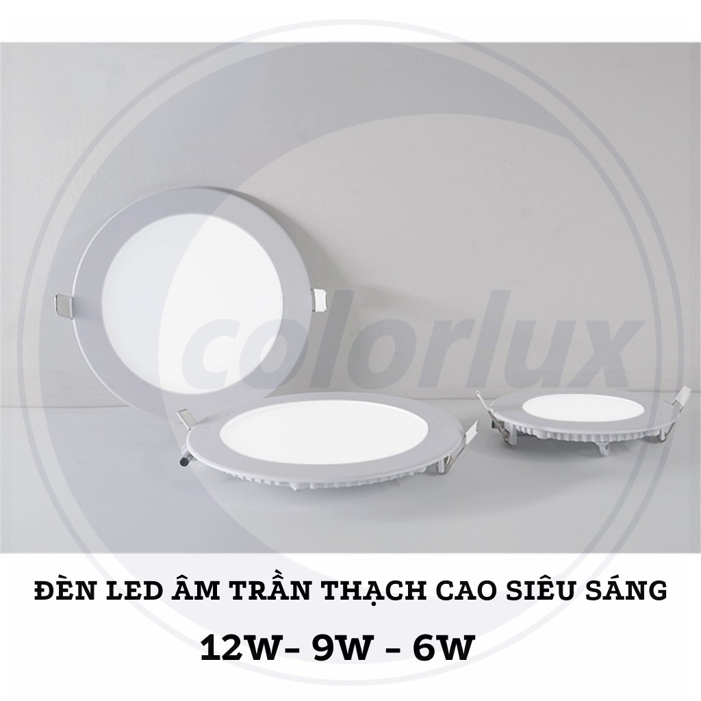 Đèn Led Âm Trần 9W COLORLUX Siêu Mỏng Ánh Sáng Trắng 6000-6500k #denamtran