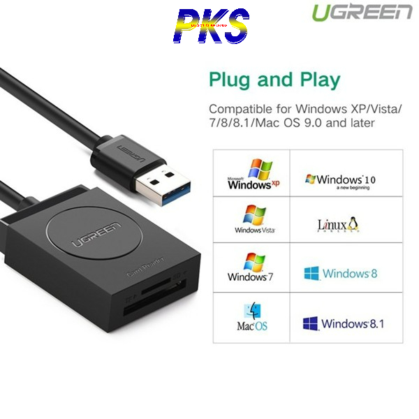 Đầu Đọc Thẻ Nhớ SD/TF Đa Năng cao cấp chính hãng Ugreen 20250