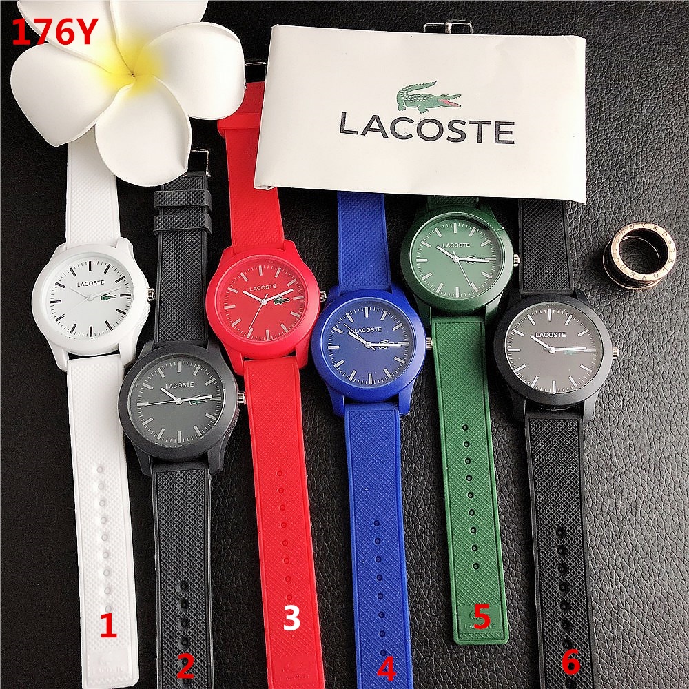 Đồng Hồ Thể Thao Lacoste Đơn Giản Màu Kẹo Thạch Anh Thích Hợp Làm Quà Tặng Sinh Nhật Cho Học Sinh / Người Lớn Và Trẻ Em