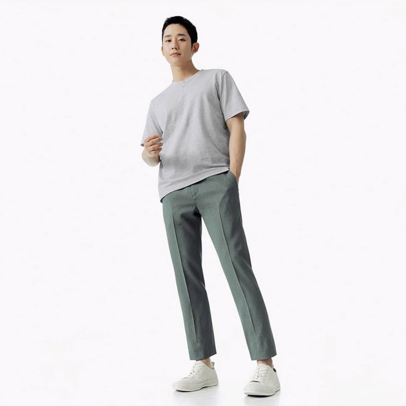 Áo thun Mind Bridge Aero Cool cổ xẻ xuất Hàn