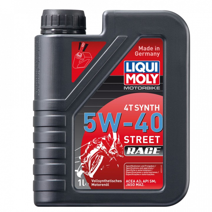 Nhớt Liqui moly Street Race 5W40 dành cho xe số và xe côn