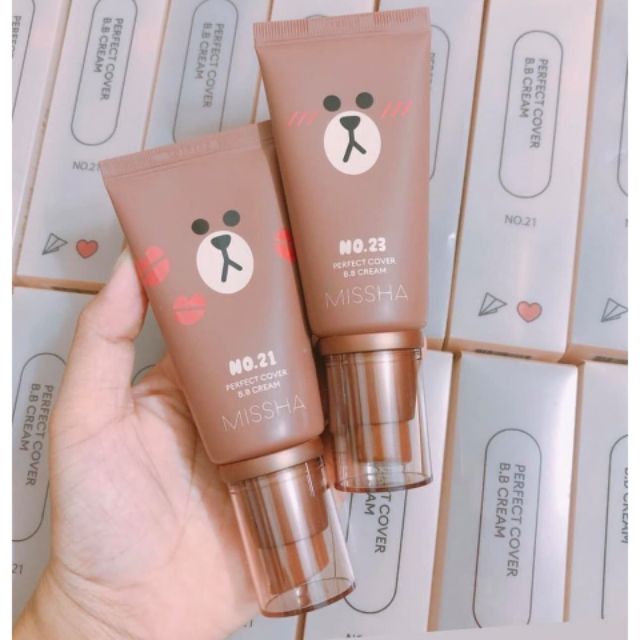 Kem nền Missha M Perfect Cover BB Cream Line Friends Edition 50ml