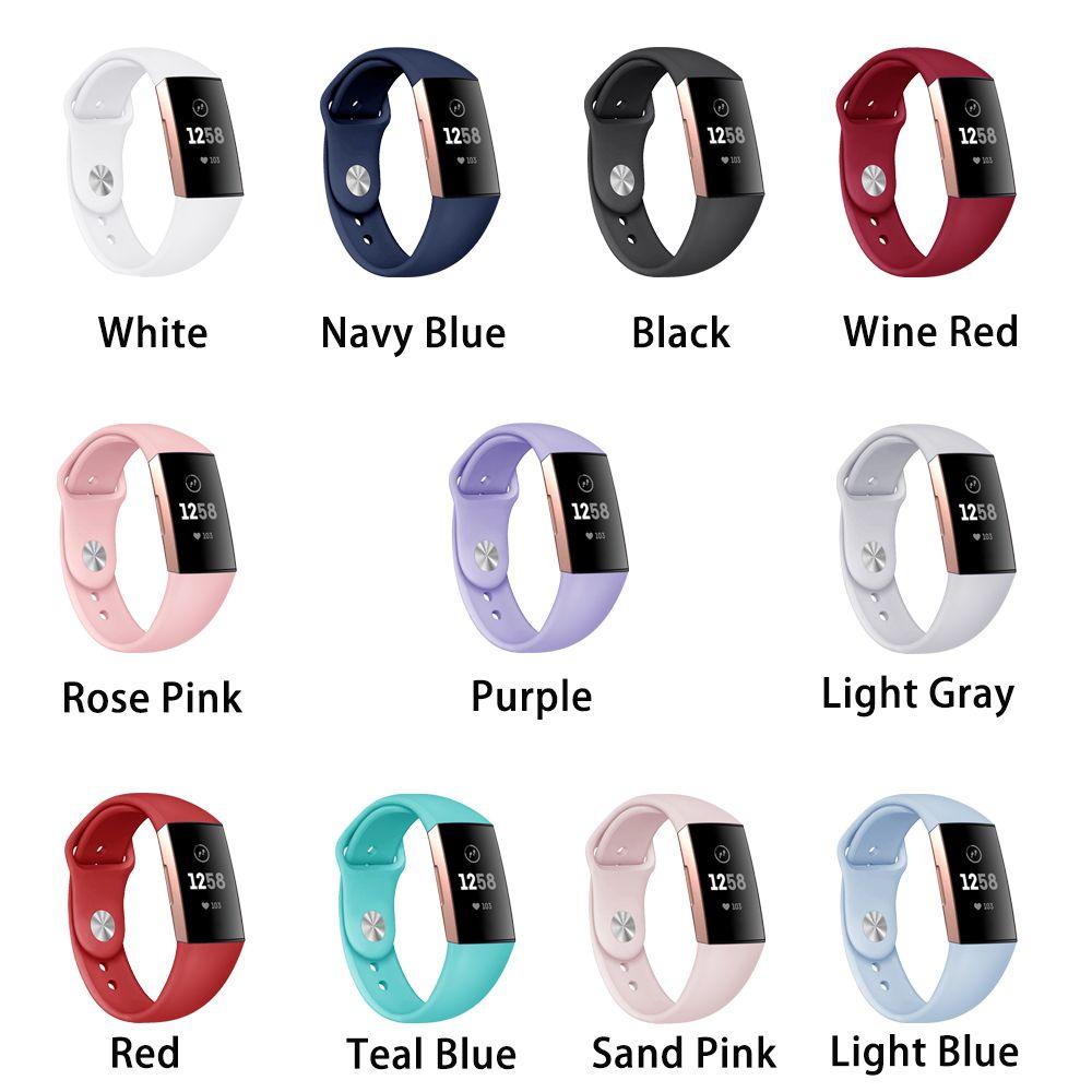 Dây Đeo Silicon Mềm Cho Đồng Hồ Thông Minh Fitbit Charge 3