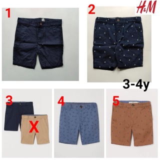 H&m hnm quần short cotton thương hiệu chính hãng cho bé trai 3-4 tuổi