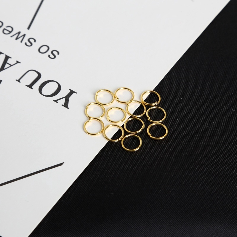 Set 200 khoen tròn bằng kim loại dùng để làm trang sức thủ công