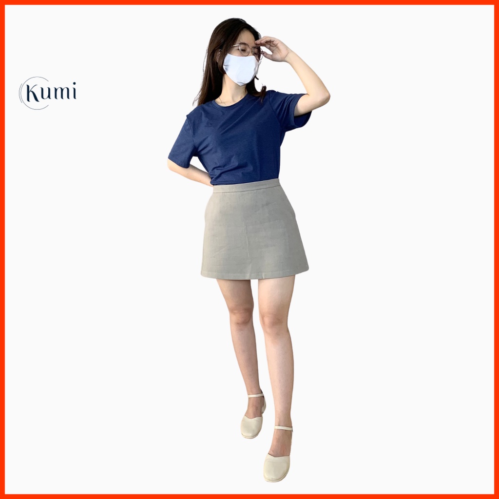Chân váy chữ A cao cấp chất Kaki co giãn phối đồ cực đẹp Kumi Fashion | BigBuy360 - bigbuy360.vn