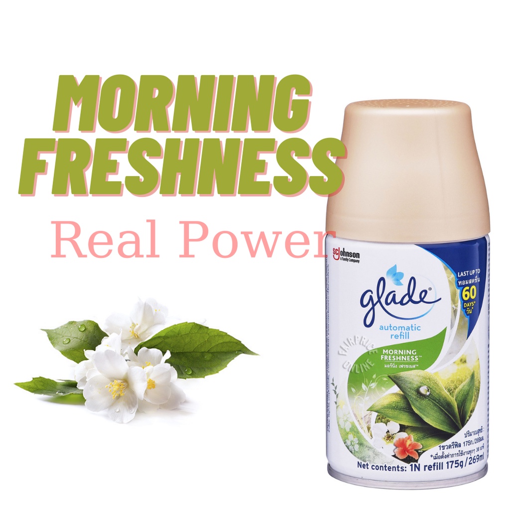 Xịt thơm phòng tự động Glade Refill Hương Morning Freshness 175g (269ml)