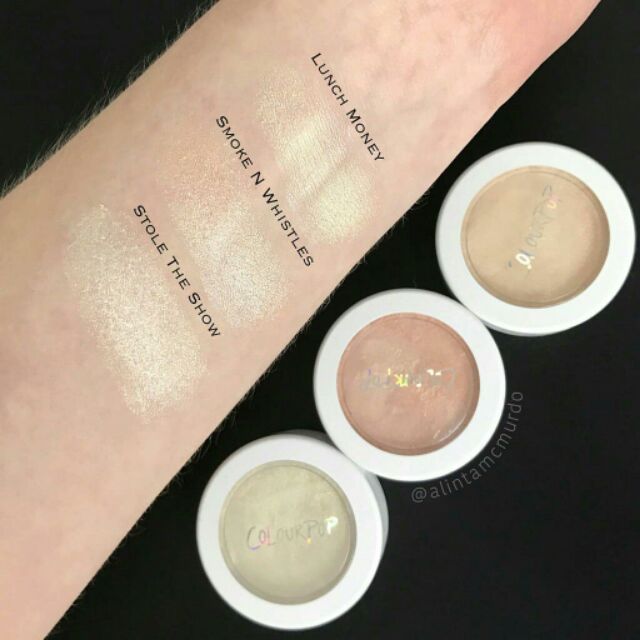 Phấn highlight bắt sáng Colourpop (Lunch Money, Flexitarian, Over the moon, Double Down, Showtime, Guilty Pleasure)