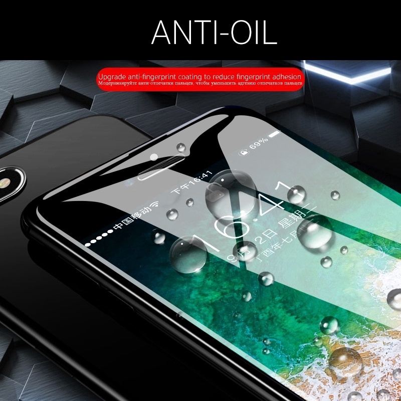 Kính cường lực bảo vệ màn hình kèm bộ phụ kiện vệ sinh cho IPhone 6/6s 6plus/6splus 7/8 7Plus/8Plus X XS XR XsMax 11 12 13 pro max