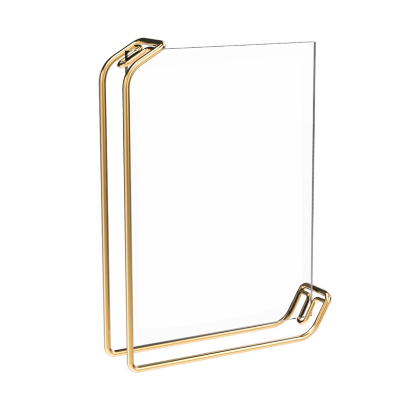 Khung Ảnh Bằng Acrylic Và Kim Loại Đồng Kích Thước A4 6 Inch Dùng Trang Trí Phòng Ngủ