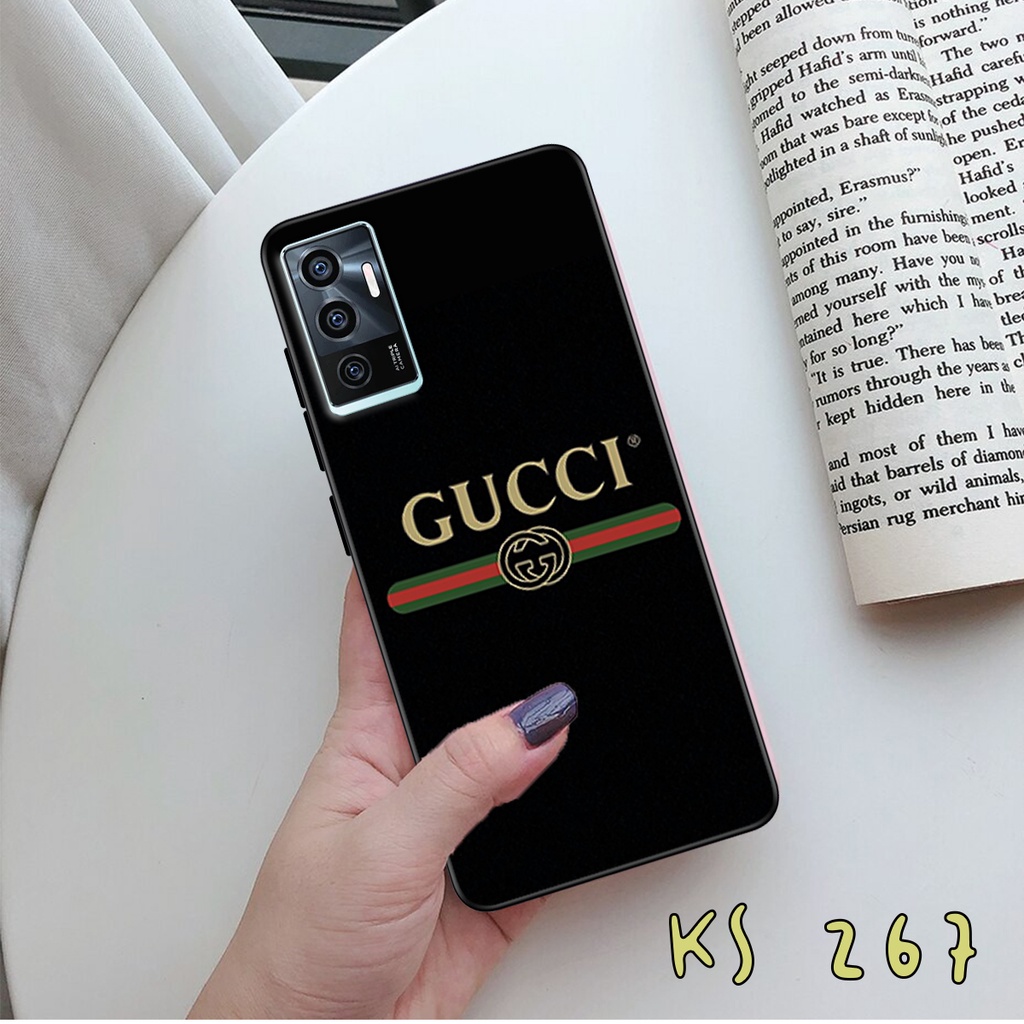 Ốp lưng Vivo V23 5G - Vivo V23e - Ốp in hình GÜÇÇÏ - lưng nhám viền TPU cao cấp