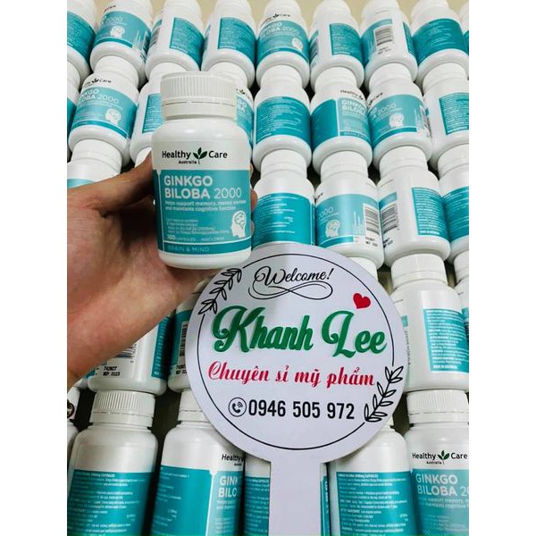 Viên Uống Bổ Não Healthy Care Ginkgo Biloba Úc date xa 100 viên mẫu mới