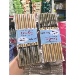 Đũa tre cao cấp Liên Sơn 10 đôi/ vỉ