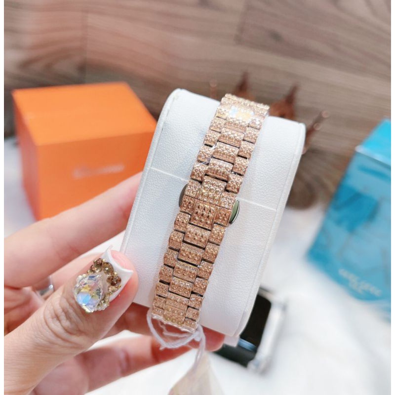 Đồng hồ nữ Davena full đá cực đẹp, sẵn 2 màu