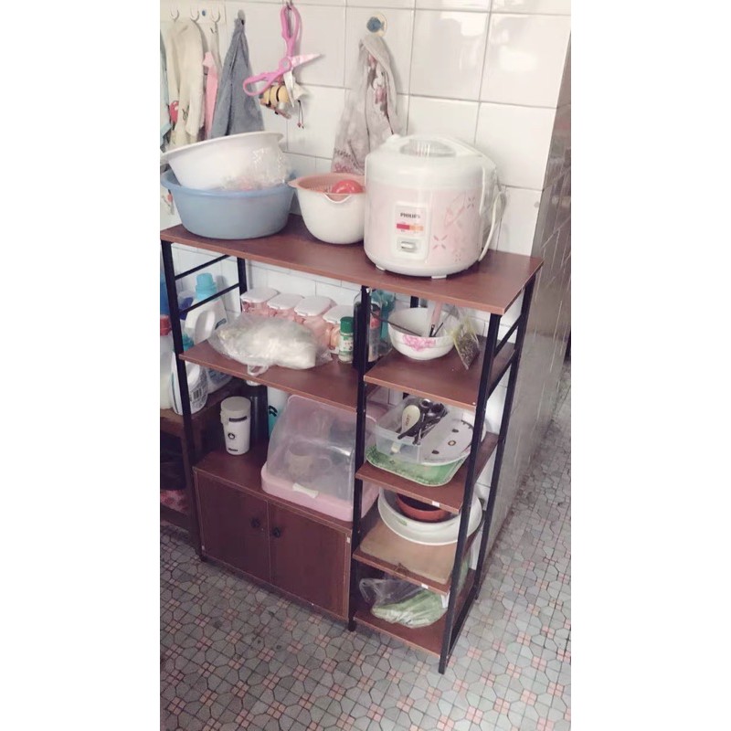 [ Hàng chọn ] Kệ bếp, kệ để lò vi sóng đa năng NT-4584, Gỗ MDF 12mm phủ melamine chống thấm | BigBuy360 - bigbuy360.vn