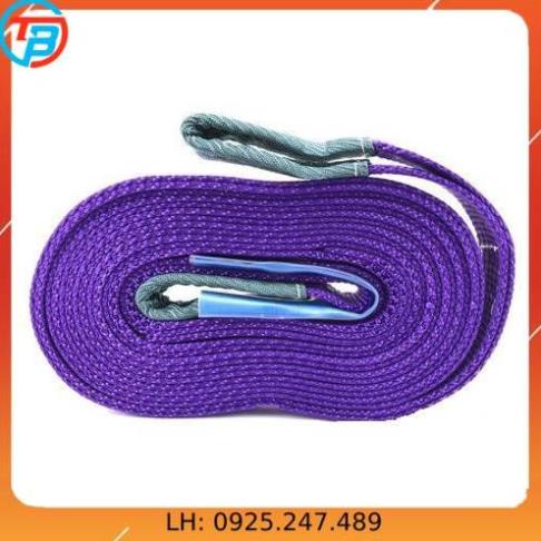 Dây cáp vải cẩu hàng 1 Tấn - bản 25mm - Hệ số 5:1 -  2 Mét CÁP THÉP Thái Bình VinàN