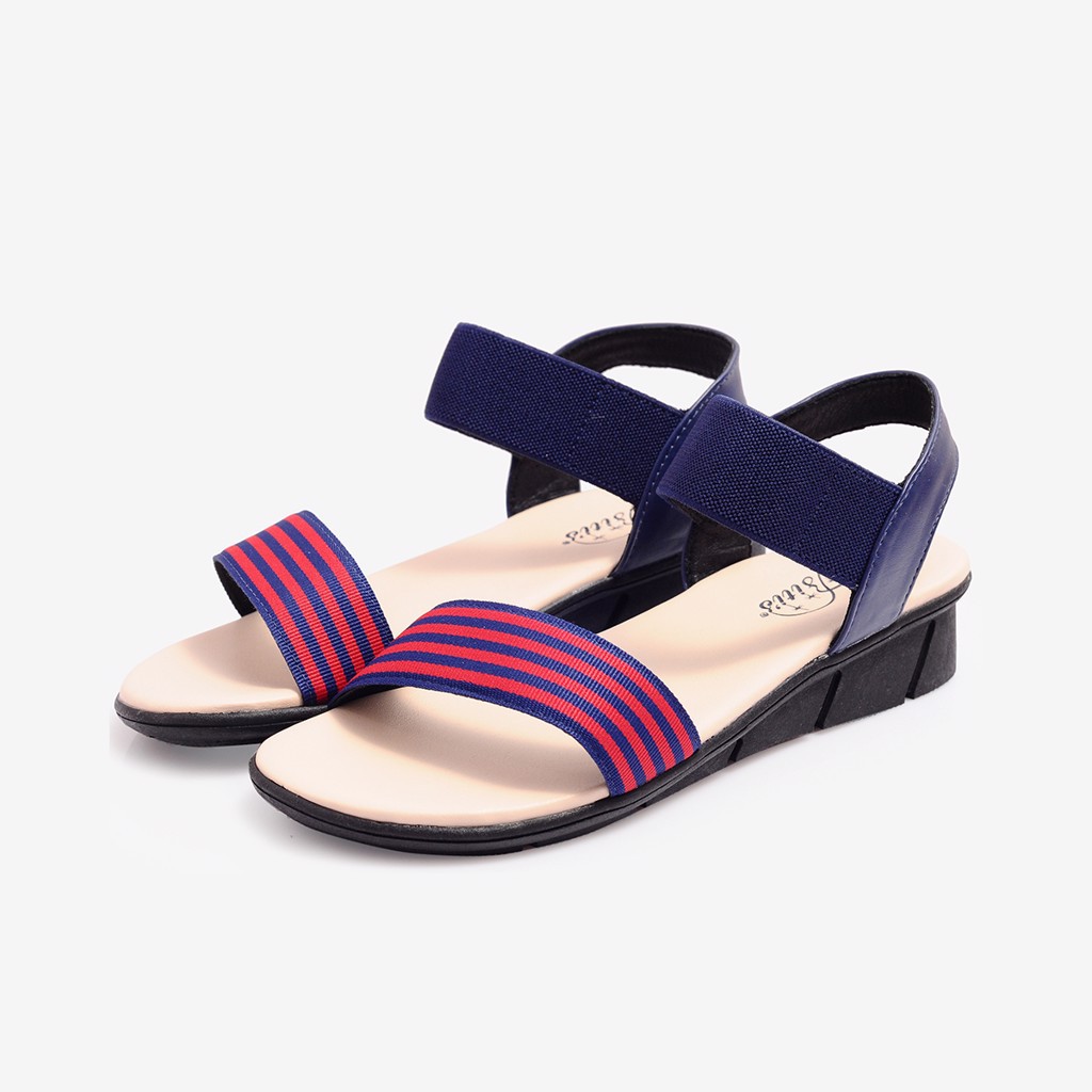 Sandal nữ BlTIS ❤️FREESHIP❤️ Dép quai hậu nữ quai ngang chun kẻ DTW007788