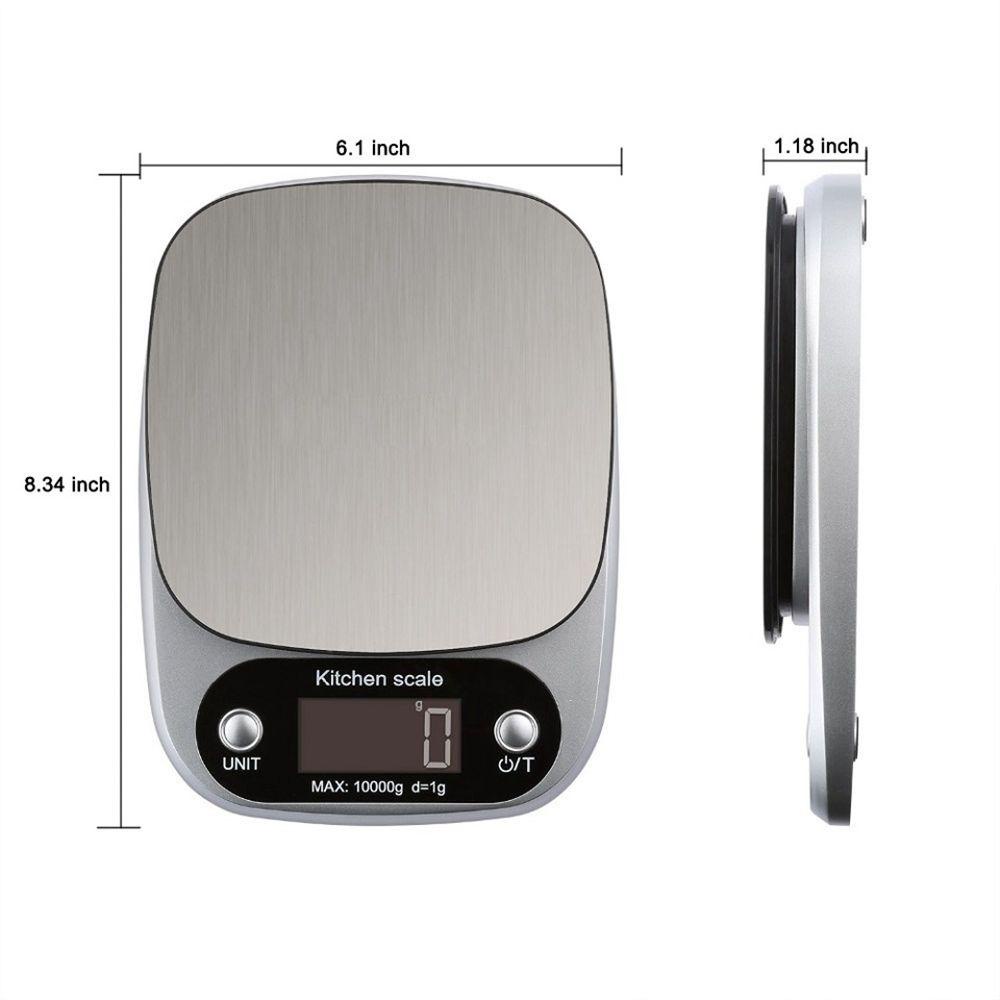 AUGUSTINA Cân Điện Tử Chất Liệu Thép Không Gỉ Có Màn Hình LCD