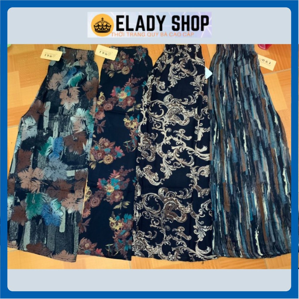 Quần trung niên ⚡GIÁ SỈ⚡ Quần cho mẹ, cho bà vải lanh dày dặn, ống rộng ít co nhăn, mềm mát