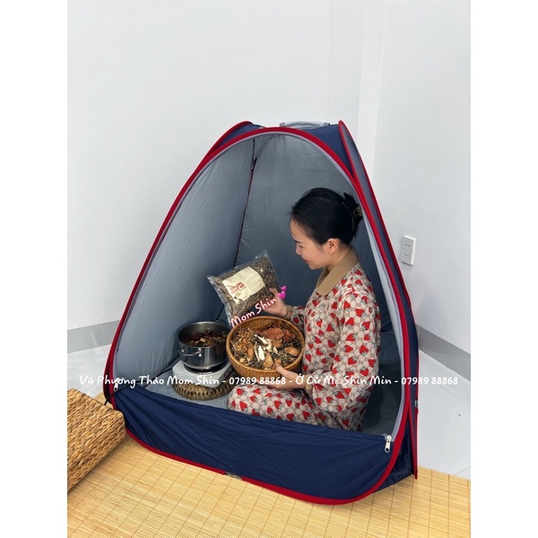 [Tặng 1 gói xông] Lều xông hơi chui đầu Mom Shin | Gấp gọn | Vũ Phương Thảo Mom Shin | Shop Mẹ Thảo | Ở Cữ Mẹ Shin