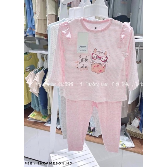[ Moon ] Bộ dài tay pettit size từ 6-9m đến 2-3y