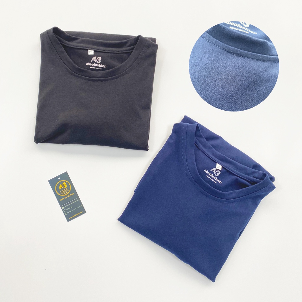 Áo Thun Nam Cổ Tròn Cỡ Lớn Từ 80 - 150KG vải Cotton co giãn Bigsizevn