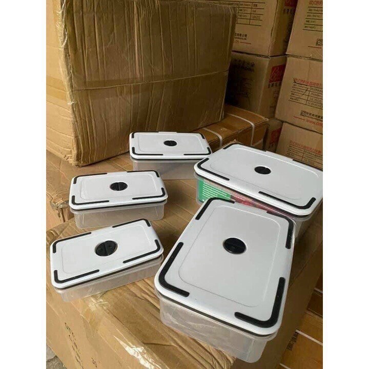 Hộp đựng thực phẩm 5 món để tủ lạnh có nắp kín