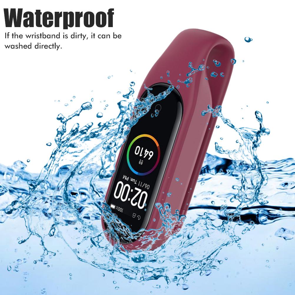 Replacement Clip Holder Soft Waterproof Bracelet Protective Band Cover Case Compatible for Mi Band 6