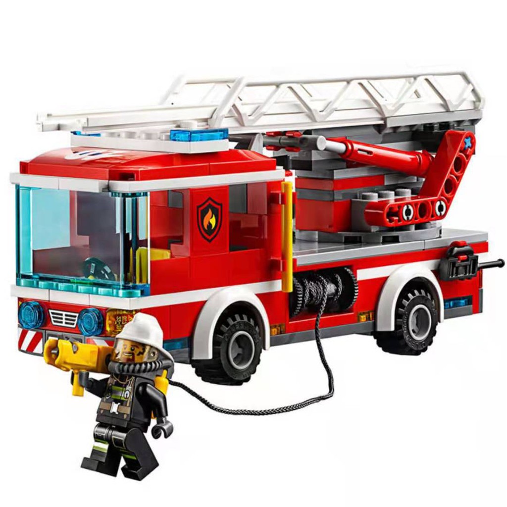 Lắp ráp 10828 : Lắp ghép xe ô tô cứu hỏa tầm cao 239 mảnh