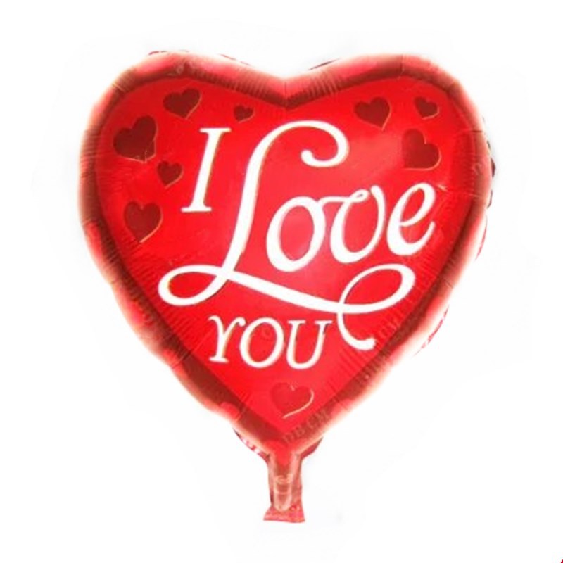 Bong Bóng Nhôm 18 Inches I Love You Helium Dùng Trang Trí Tiệc Cưới, Sinh Nhật, Valentine