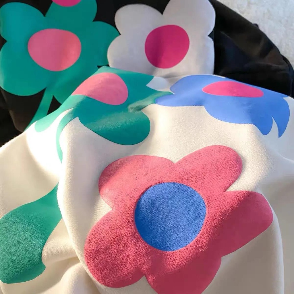 NRVP Áo Thun Nữ Dài Tay Cổ Tròn Thời Trang Hàn